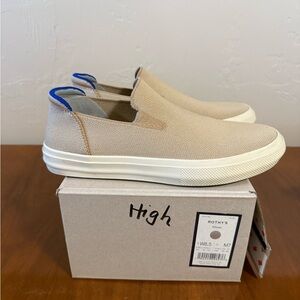 Rothy's Tan and Blue Women's Sneakers